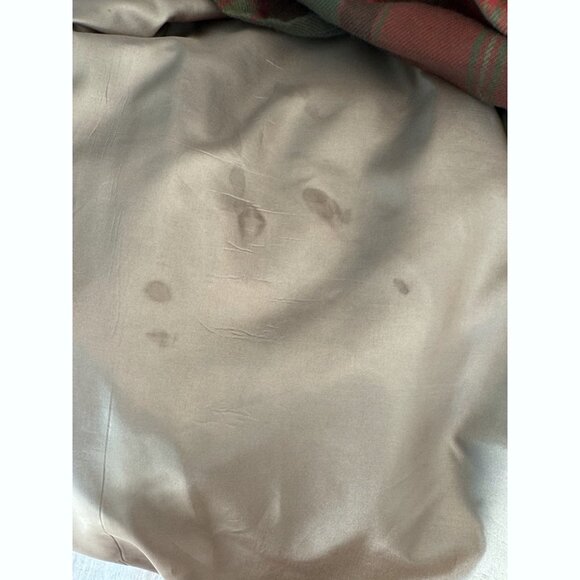 Vintage Spiegel Plaid Midi Wrap Skirt Size 14 Red Green Tartan Fringe Holiday - Picture 11 of 11